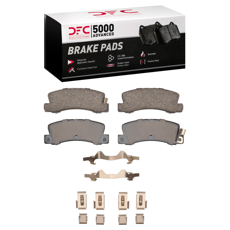 DFC 86-93 Toyota Celica Rear 5000 Advanced Ceramic Brake Pads and Hardware Kit