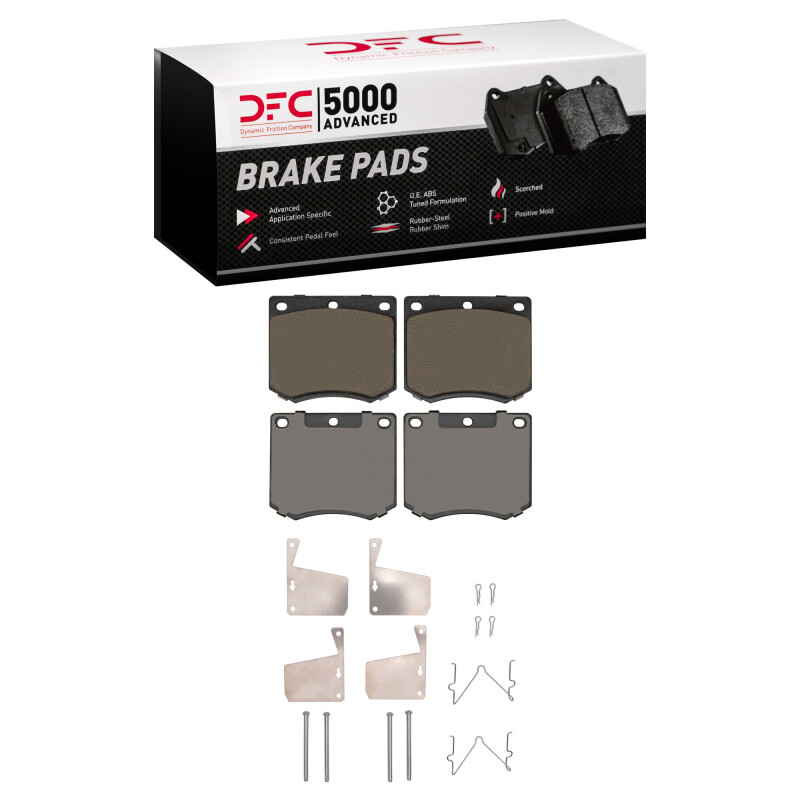 DFC 70-83 DeLorean DMC 12 Front 5000 Advanced Ceramic Brake Pads and Hardware Kit