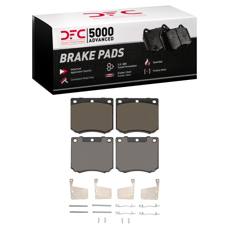 DFC 70-77 Mercury Capri Front 5000 Advanced Ceramic Brake Pads and Hardware Kit