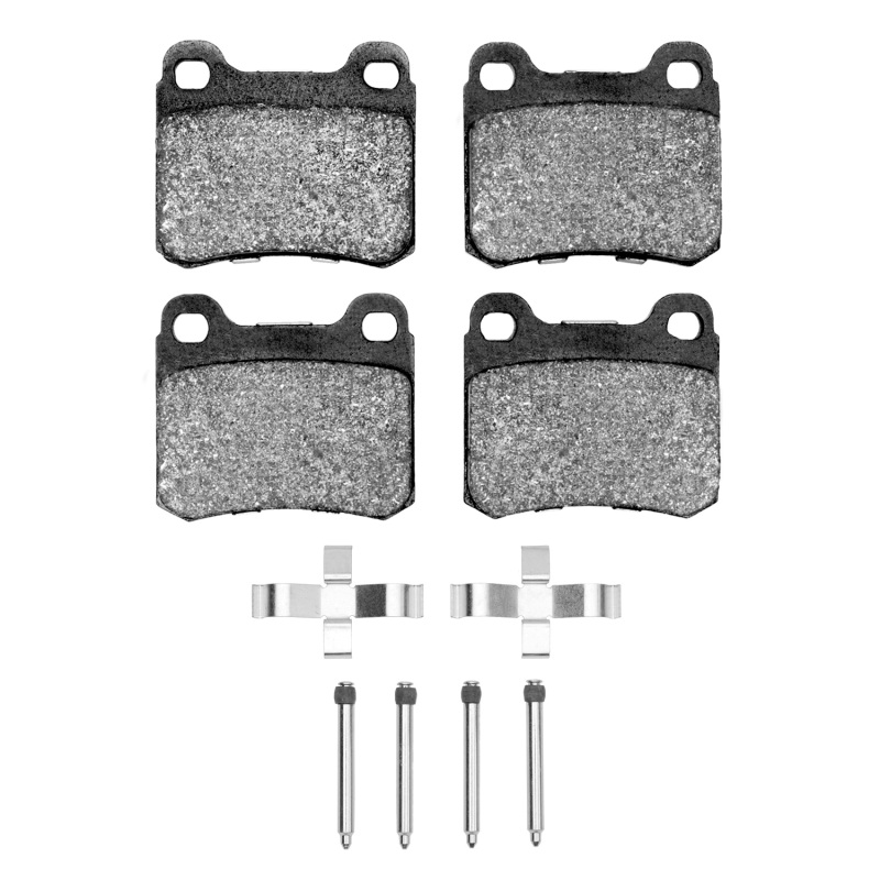 DFC 83-95 Mercedes-Benz C220 Rear 5000 Advanced Low Metallic Brake Pads and Hardware Kit