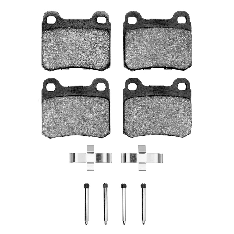 DFC 83-89 Mercedes-Benz 190D Rear 5000 Advanced Low Metallic Brake Pads and Hardware Kit