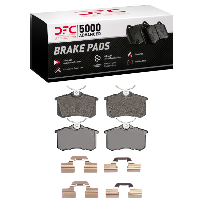 DFC 99-15 Audi TT Rear 5000 Advanced Ceramic Brake Pads and Hardware Kit