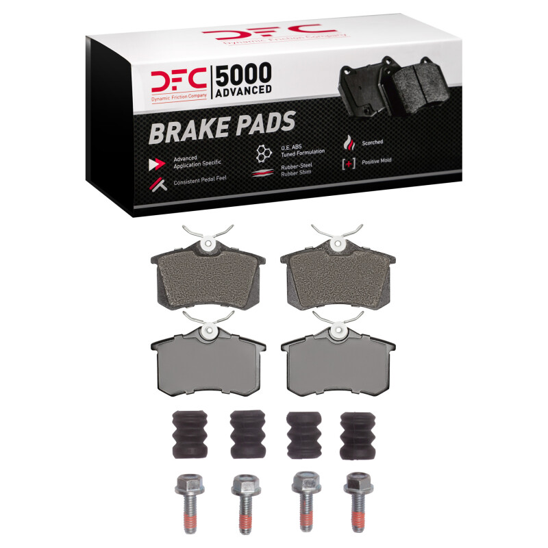 DFC 86-19 Audi A3 Rear 5000 Advanced Ceramic Brake Pads and Hardware Kit