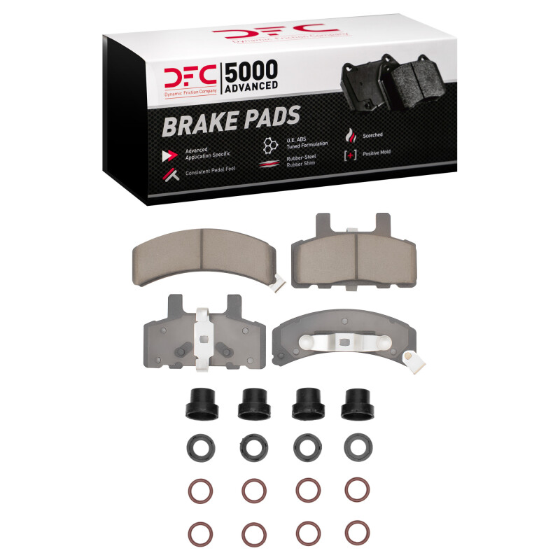 DFC 88-02 Cadillac Fleetwood Front 5000 Advanced Ceramic Brake Pads and Hardware Kit