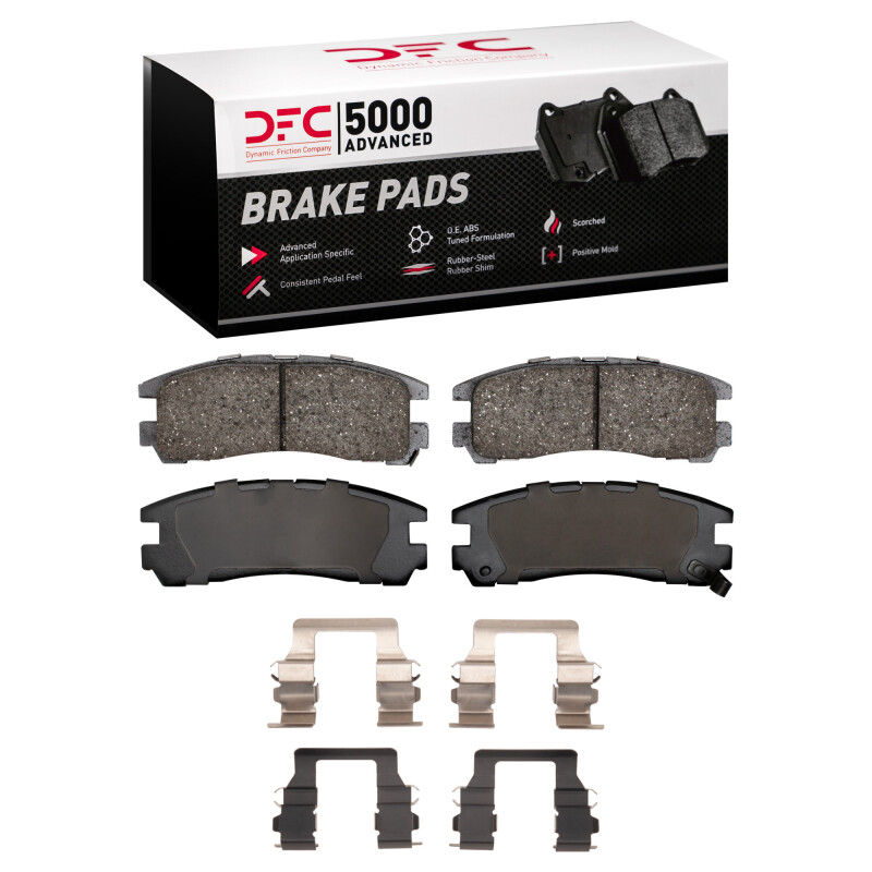 DFC 88-99 Dodge Stealth Rear 5000 Advanced Ceramic Brake Pads and Hardware Kit