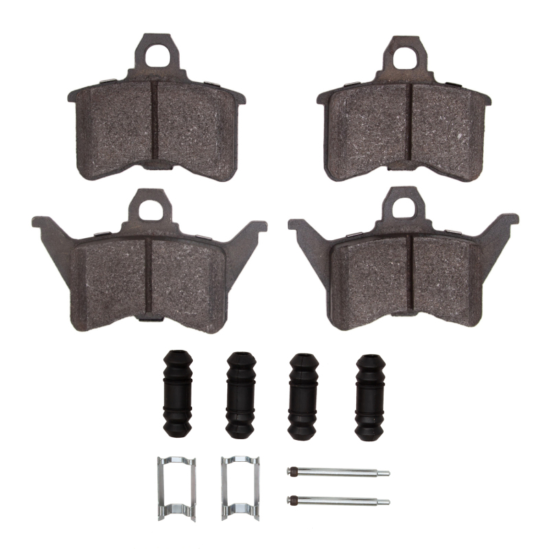 DFC 88-90 Chrysler New Yorker Rear 5000 Advanced Semi Metallic Brake Pads and Hardware Kit