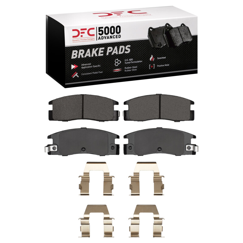 DFC 88-95 Isuzu Pickup Rear 5000 Advanced Ceramic Brake Pads and Hardware Kit