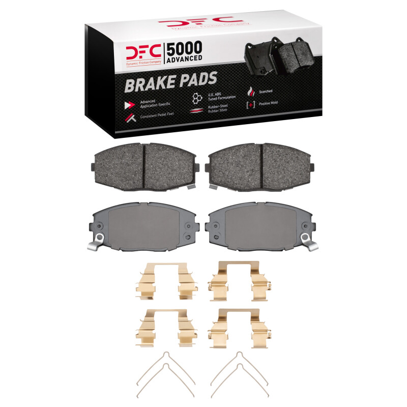 DFC 86-92 Toyota Supra Front 5000 Advanced Ceramic Brake Pads and Hardware Kit