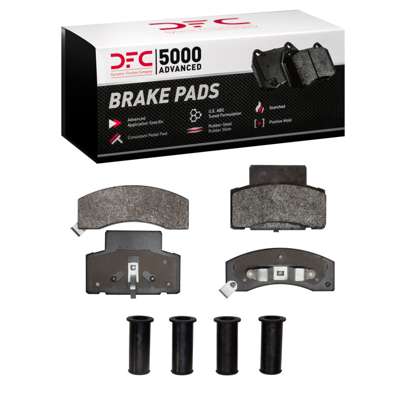 DFC 90-02 Chevrolet G30 Front 5000 Advanced Semi Metallic Brake Pads and Hardware Kit