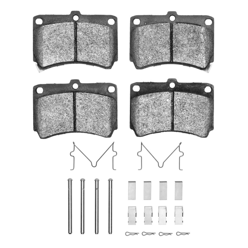 DFC 90-02 Ford Escort Front 5000 Advanced Semi Metallic Brake Pads and Hardware Kit