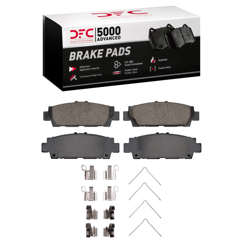 DFC 90-92 Lexus LS400 Rear 5000 Advanced Ceramic Brake Pads and Hardware Kit