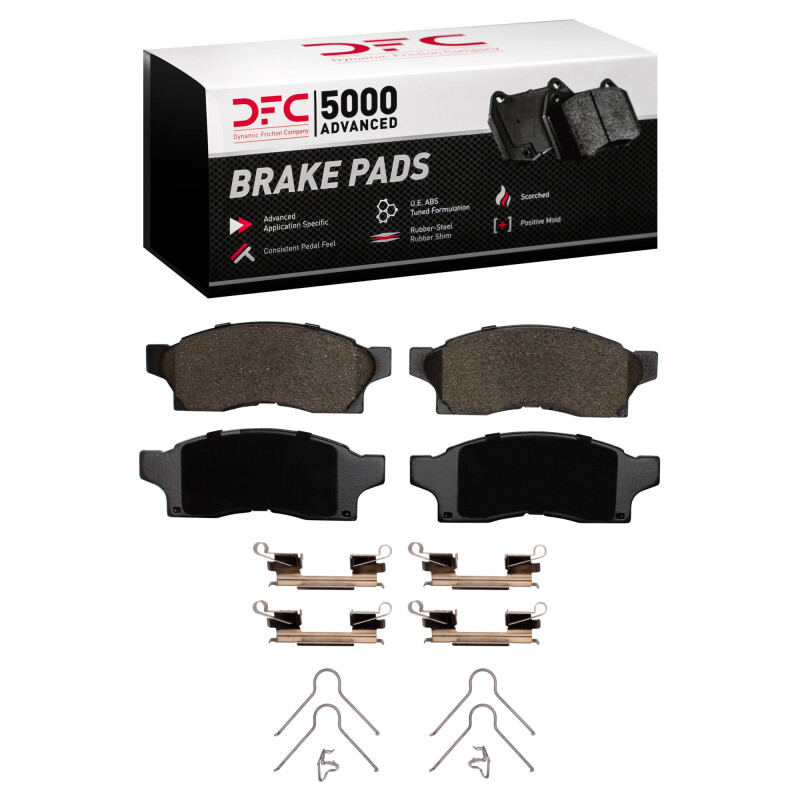 DFC 91-91 Toyota MR2 Front 5000 Advanced Semi Metallic Brake Pads and Hardware Kit