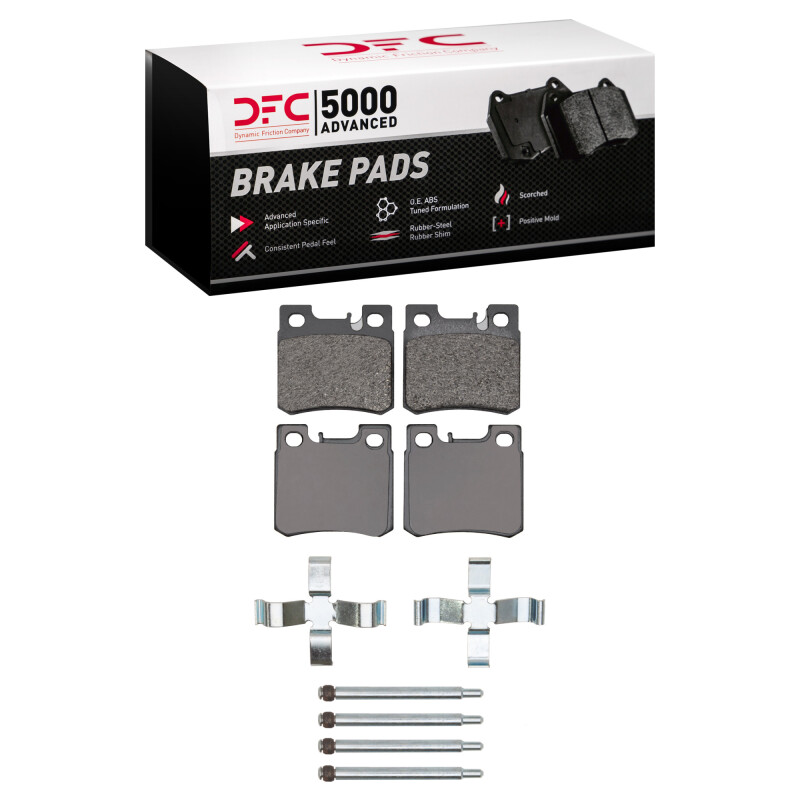 DFC 93-95 Mercedes-Benz E320 Rear 5000 Advanced Low Metallic Brake Pads and Hardware Kit
