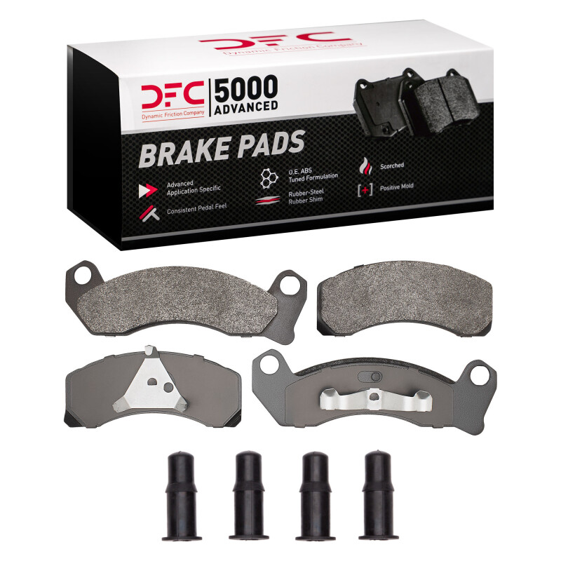 DFC 81-94 Ford Crown Victoria Front 5000 Advanced Semi Metallic Brake Pads and Hardware Kit