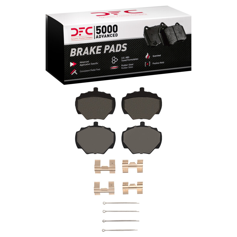 DFC 74-16 Land Rover Defender 90 Rear 5000 Advanced Low Metallic Brake Pads and Hardware Kit