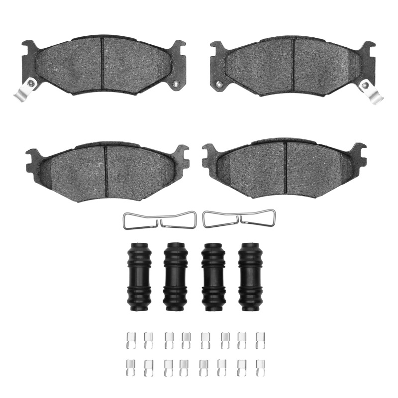 DFC 91-95 Chrysler LeBaron Front 5000 Advanced Semi Metallic Brake Pads and Hardware Kit