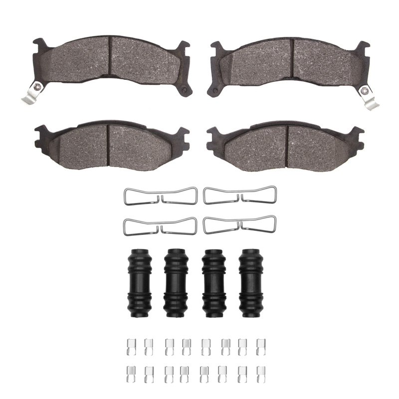 DFC 91-95 Chrysler Town & Country Front 5000 Advanced Semi Metallic Brake Pads and Hardware Kit