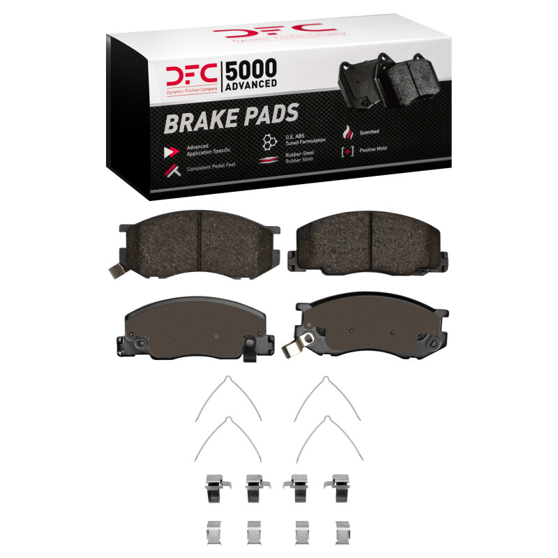 DFC 91-97 Toyota Previa Front 5000 Advanced Ceramic Brake Pads and Hardware Kit