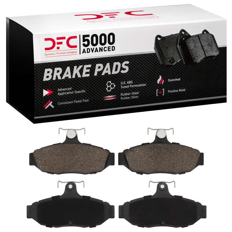 DFC 86-93 Ford Mustang Rear 5000 Advanced Semi Metallic Brake Pads