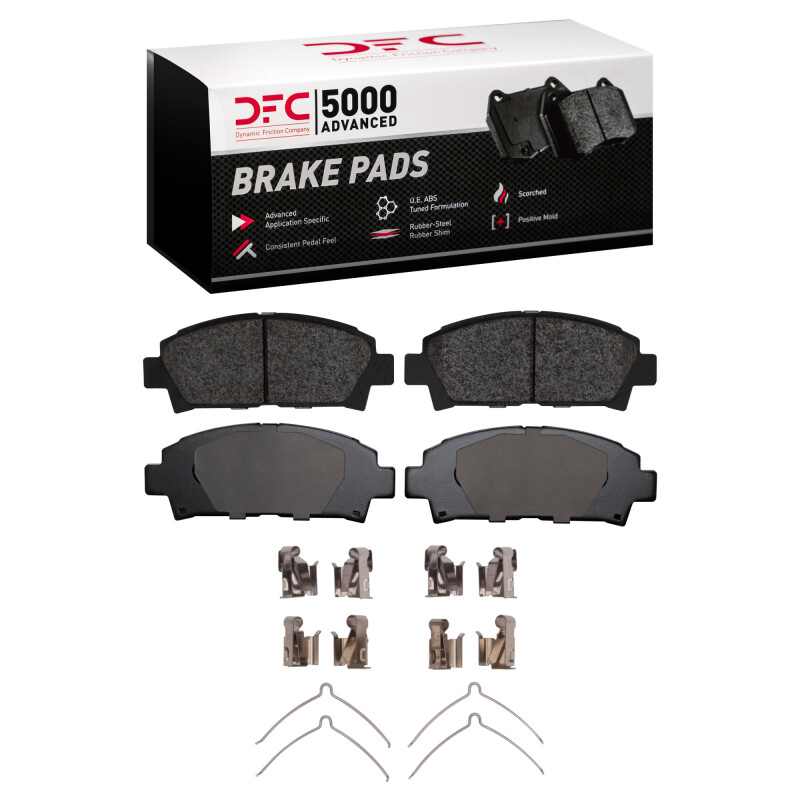 DFC 92-95 Toyota MR2 Front 5000 Advanced Semi Metallic Brake Pads and Hardware Kit