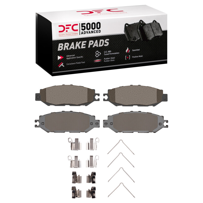DFC 93-00 Lexus LS400 Rear 5000 Advanced Ceramic Brake Pads and Hardware Kit