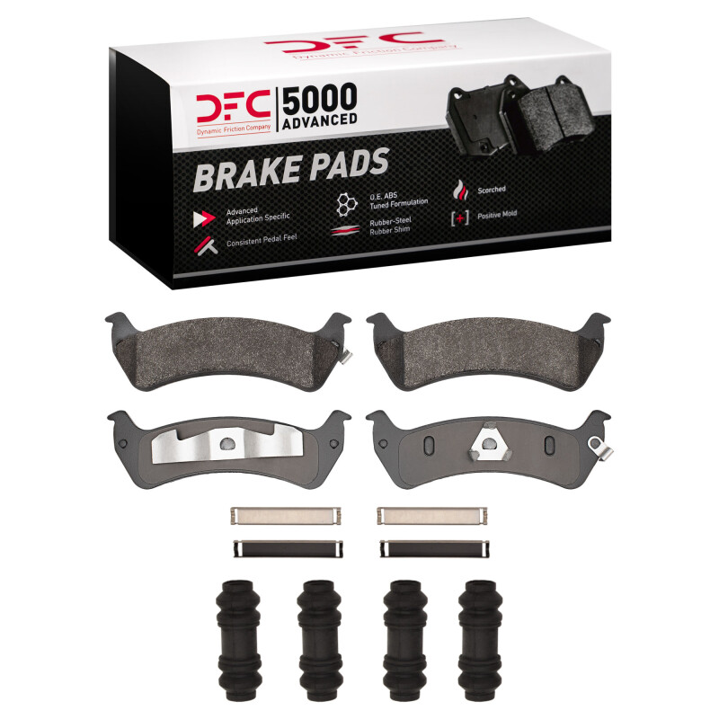DFC 93-05 Ford Explorer Sport Rear 5000 Advanced Semi Metallic Brake Pads and Hardware Kit