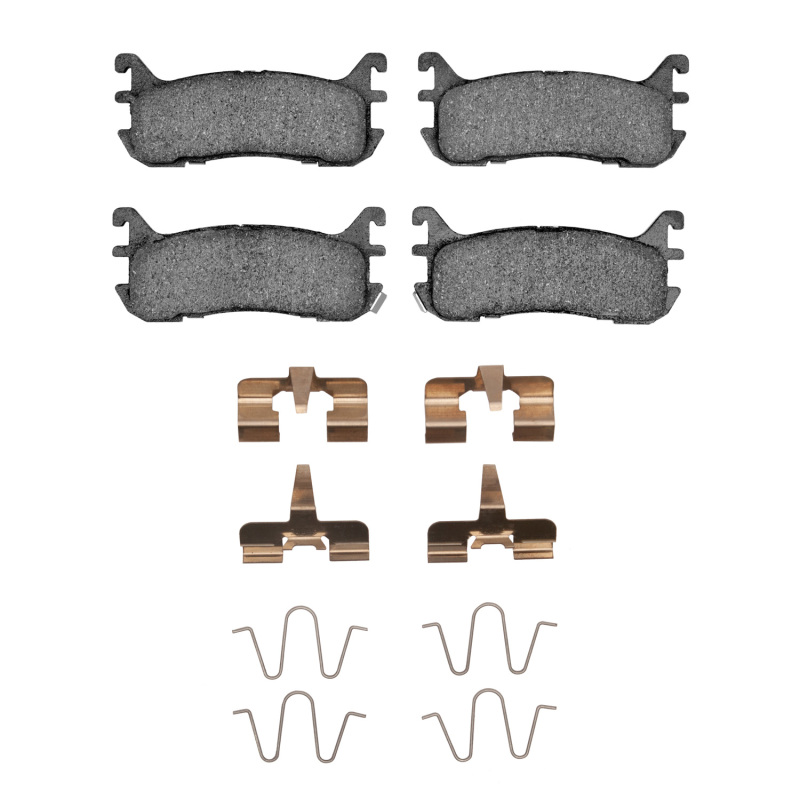 DFC 94-03 Ford Escort Rear 5000 Advanced Ceramic Brake Pads and Hardware Kit