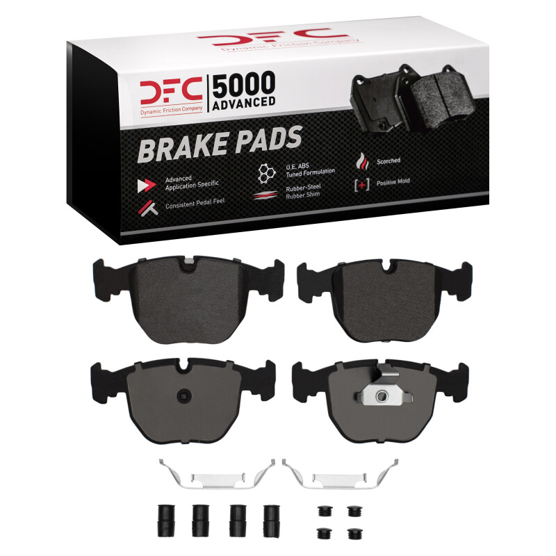 DFC 95-06 BMW X5 Front 5000 Advanced Low Metallic Brake Pads and Hardware Kit