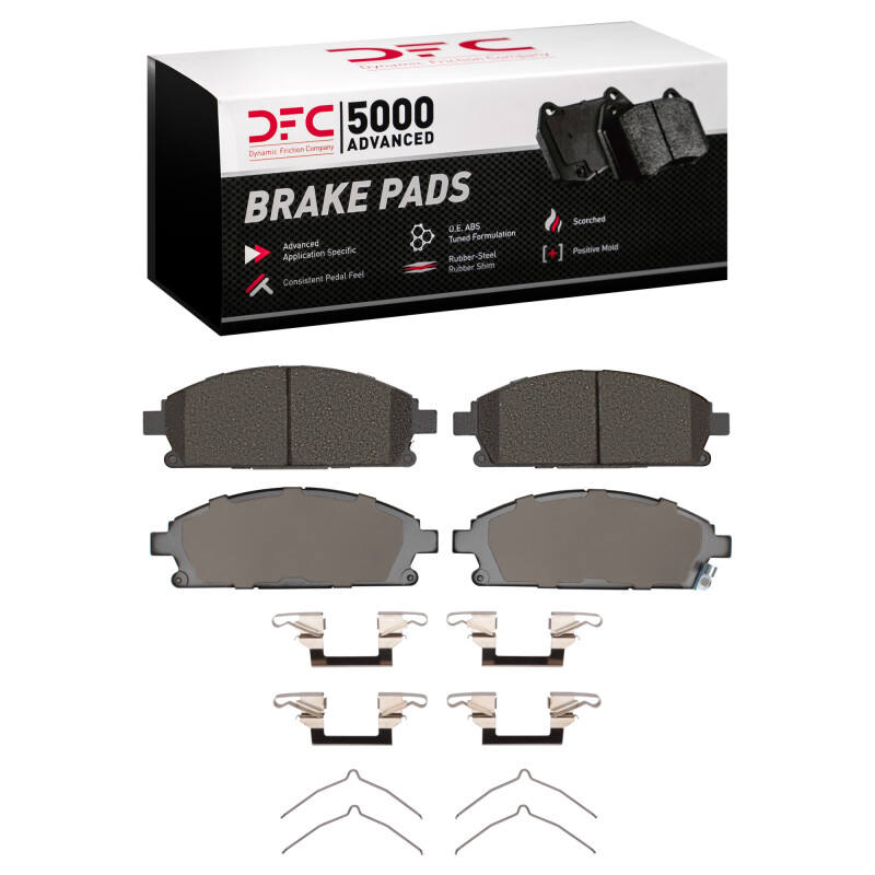 DFC 96-04 Infiniti QX4 Front 5000 Advanced Ceramic Brake Pads and Hardware Kit