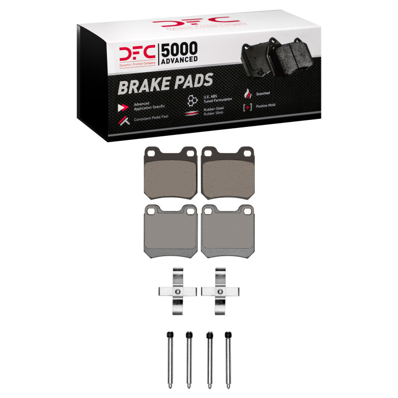 DFC 97-08 Chevrolet/Opel Astra (Mexico) Rear 5000 Advanced Low Metallic Brake Pads and Hardware Kit