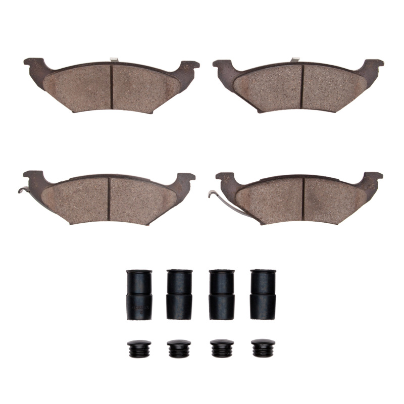DFC 97-00 Chrysler Town & Country Rear 5000 Advanced Semi Metallic Brake Pads and Hardware Kit