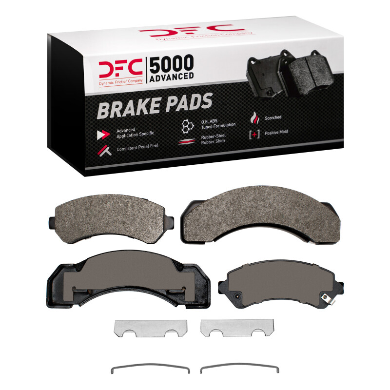 DFC 97-12 Chevrolet P30 Front/Rear 5000 Advanced Semi Metallic Brake Pads and Hardware Kit