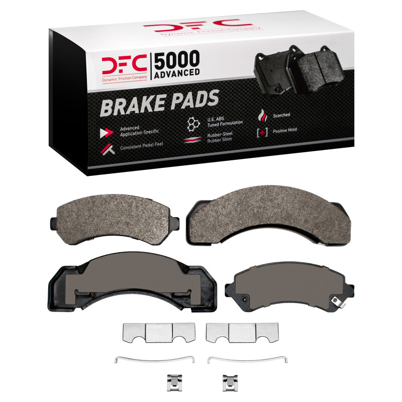 DFC 73-00 Chevrolet P30 Rear/Front 5000 Advanced Semi Metallic Brake Pads and Hardware Kit