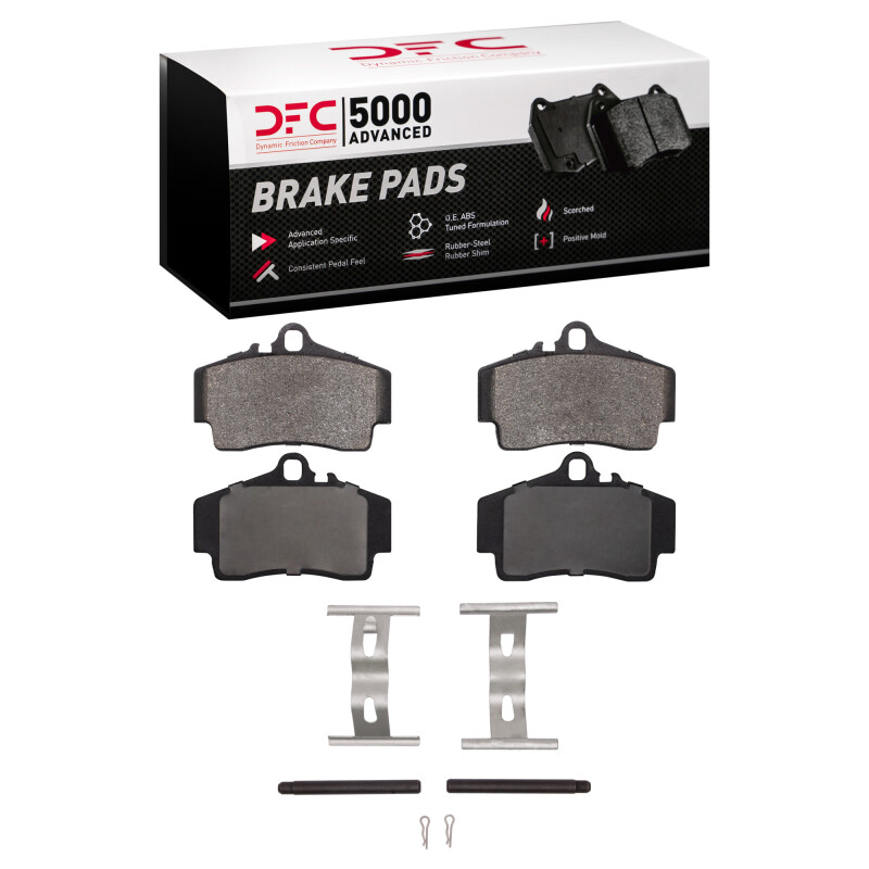 DFC 97-12 Porsche Cayman Rear 5000 Advanced Low Metallic Brake Pads and Hardware Kit