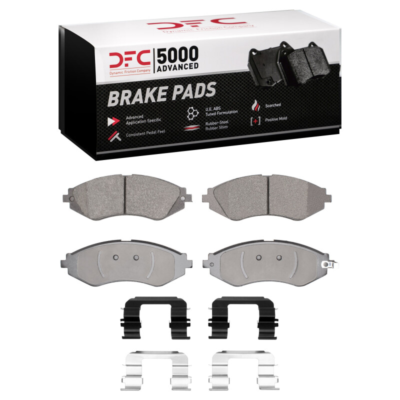 DFC 99-17 Chevrolet Spark EV Front 5000 Advanced Ceramic Brake Pads and Hardware Kit