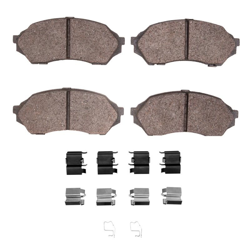 DFC 99-01 Mazda Protege Front 5000 Advanced Semi Metallic Brake Pads and Hardware Kit