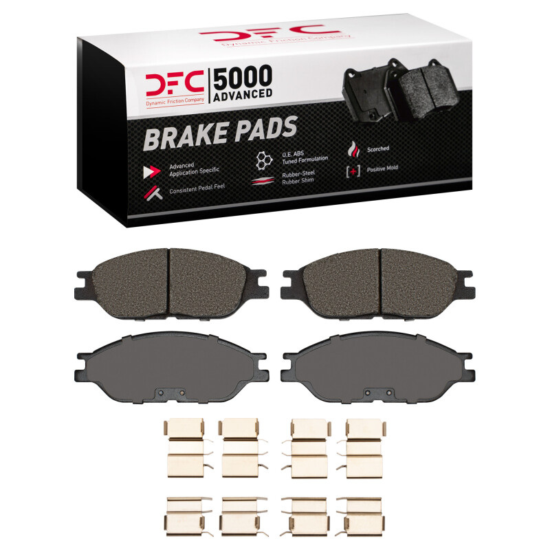 DFC 99-03 Ford Windstar Front 5000 Advanced Semi Metallic Brake Pads and Hardware Kit