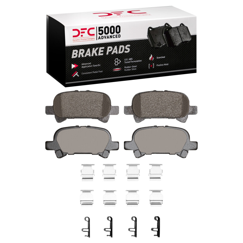 DFC 00-04 Toyota Solara Rear 5000 Advanced Ceramic Brake Pads and Hardware Kit
