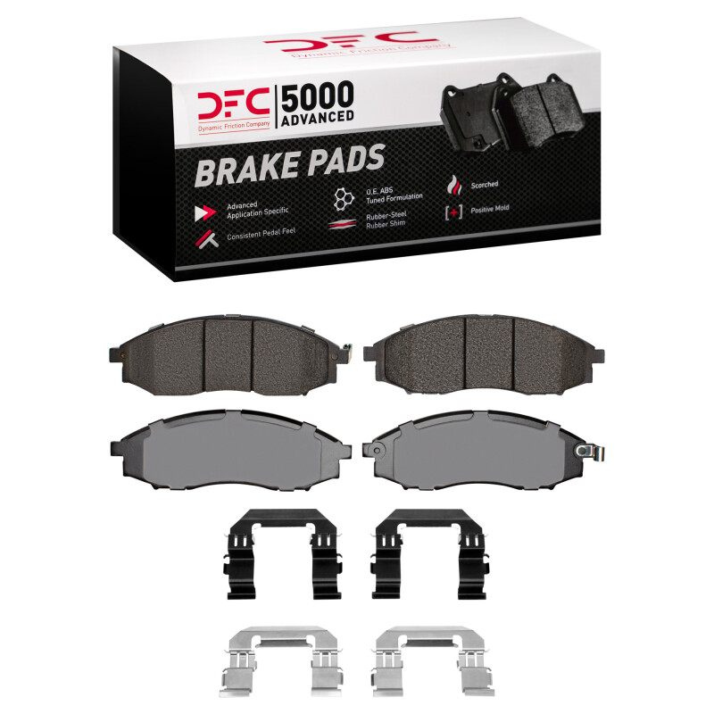 DFC 00-04 Nissan XTerra Front 5000 Advanced Semi Metallic Brake Pads and Hardware Kit