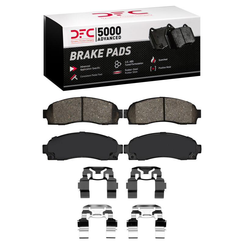 DFC 03-05 Ford Explorer Sport Front 5000 Advanced Ceramic Brake Pads and Hardware Kit