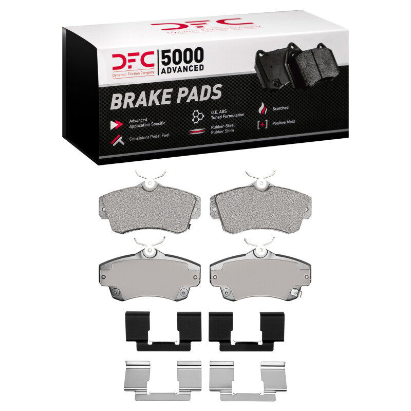 DFC 01-10 Chrysler PT Cruiser Front 5000 Advanced Semi Metallic Brake Pads and Hardware Kit
