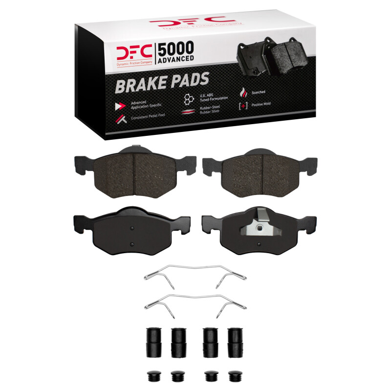 DFC 05-07 Ford Escape Front 5000 Advanced Ceramic Brake Pads and Hardware Kit