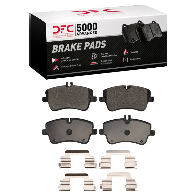 DFC 01-05 Mercedes-Benz C230 Front 5000 Advanced Low Metallic Brake Pads and Hardware Kit