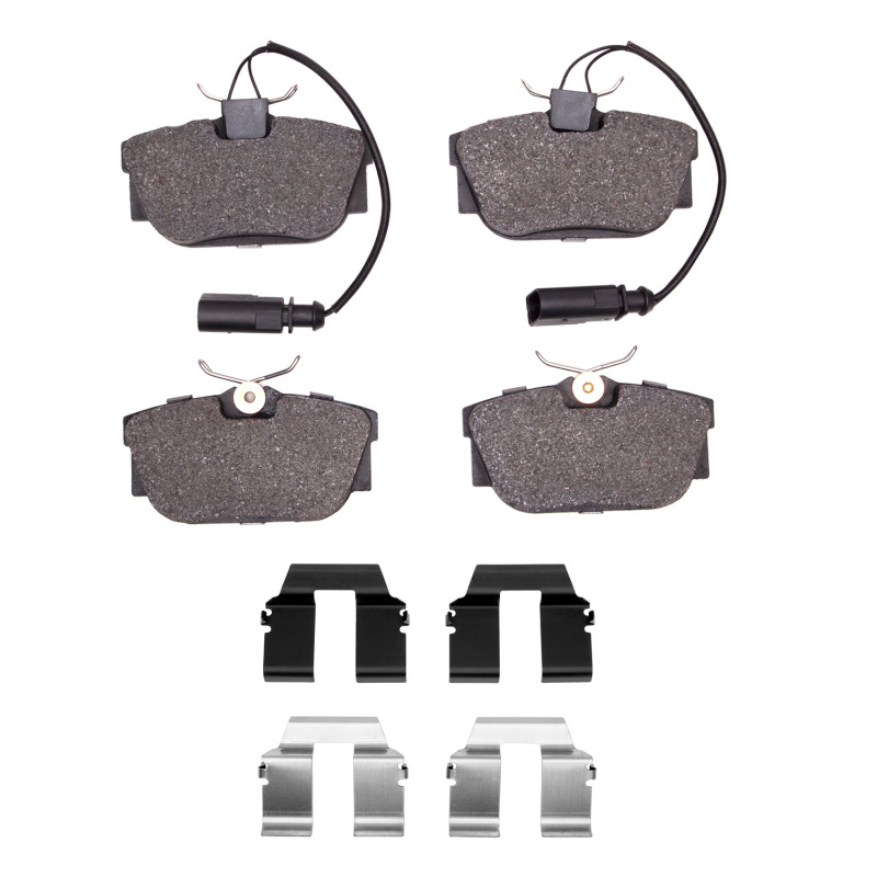 DFC 01-03 Volkswagen EuroVan Rear 5000 Advanced Semi Metallic Brake Pads and Hardware Kit