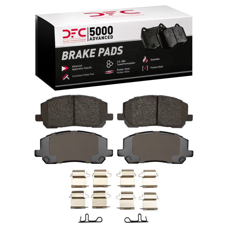 DFC 01-07 Toyota Highlander Front 5000 Advanced Ceramic Brake Pads and Hardware Kit
