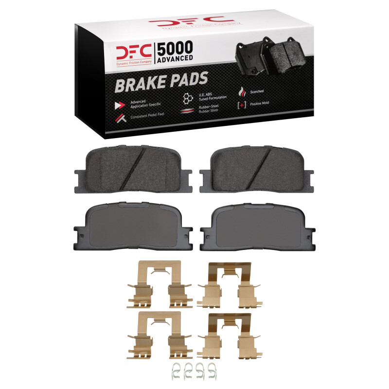 DFC 02-06 Lexus ES330 Rear 5000 Advanced Ceramic Brake Pads and Hardware Kit