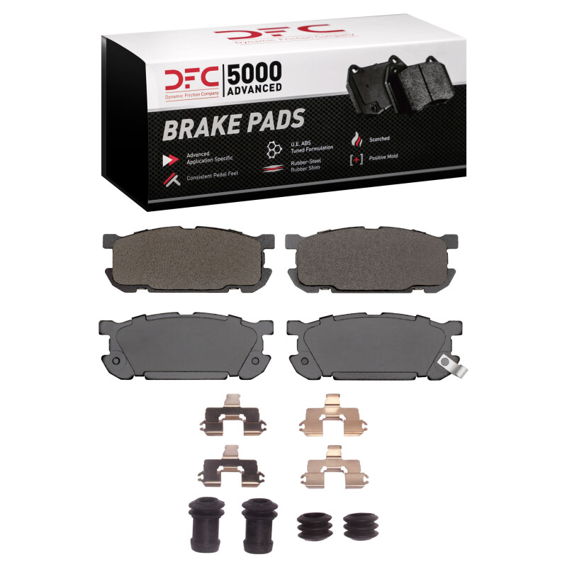 DFC 01-05 Mazda Miata Rear 5000 Advanced Ceramic Brake Pads and Hardware Kit