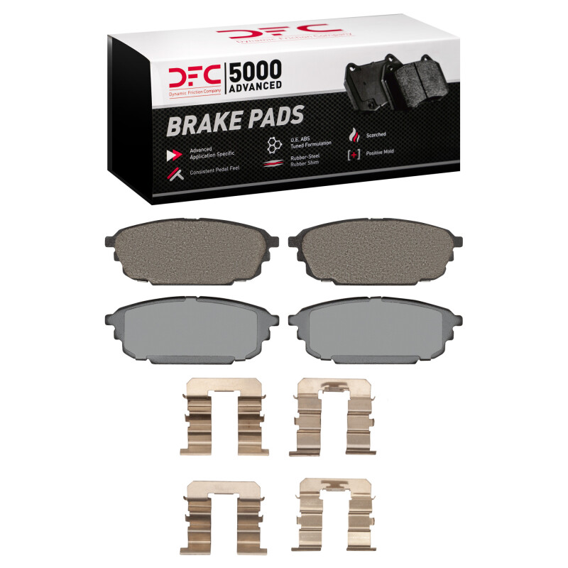 DFC 01-03 Mazda Protege Rear 5000 Advanced Ceramic Brake Pads and Hardware Kit