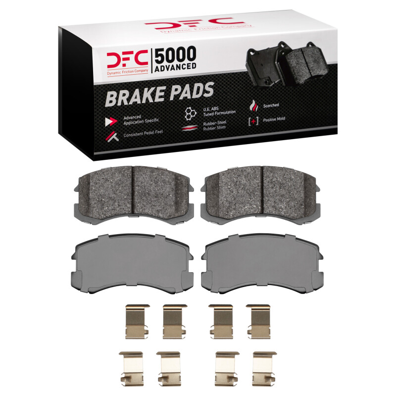 DFC 02-07 Mitsubishi Lancer Front 5000 Advanced Ceramic Brake Pads and Hardware Kit