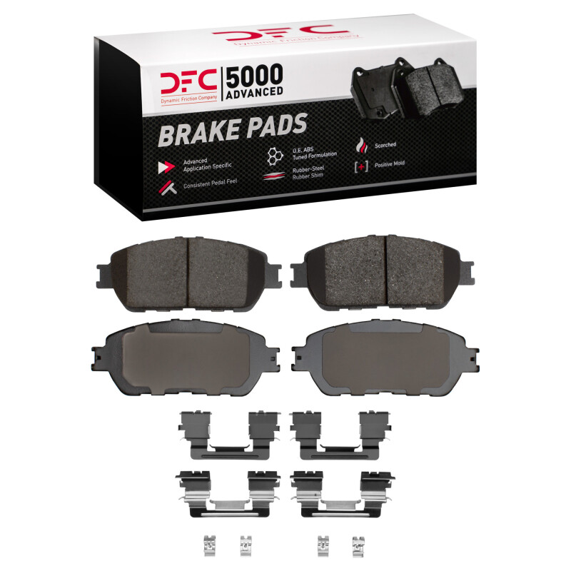 DFC 05-15 Toyota Tacoma Front 5000 Advanced Ceramic Brake Pads and Hardware Kit